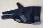 Preview: Billard Handschuh Predator Second Skin 3-Finger schwarz grau L-XL