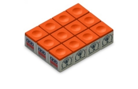 Billardkreide Silver Cup orange 12er Pack