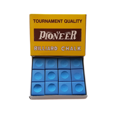 Billard Kreide Pioneer Blau 12er Pack