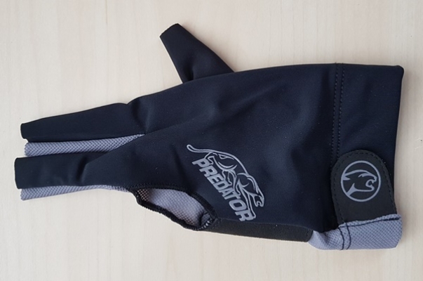 Billard Handschuh Predator Second Skin 3-Finger schwarz grau L-XL